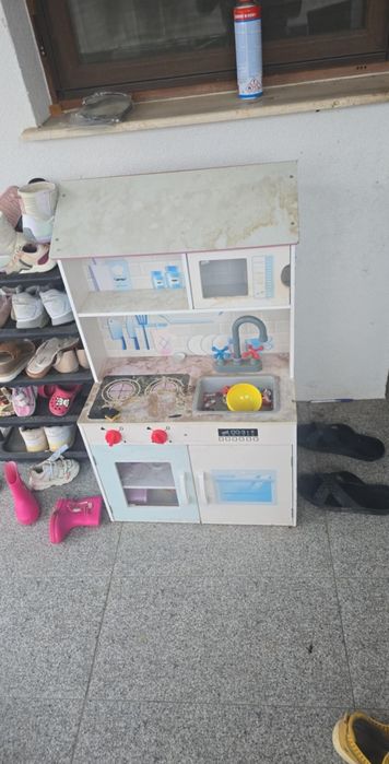 Vand bucatarie lemn 2in1