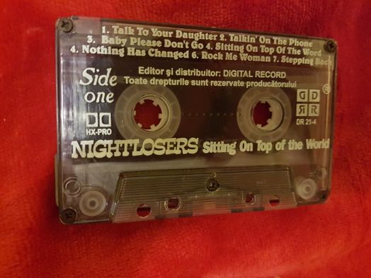 Nightlosers-Sitting on the Top of The World- album caseta cu autografe
