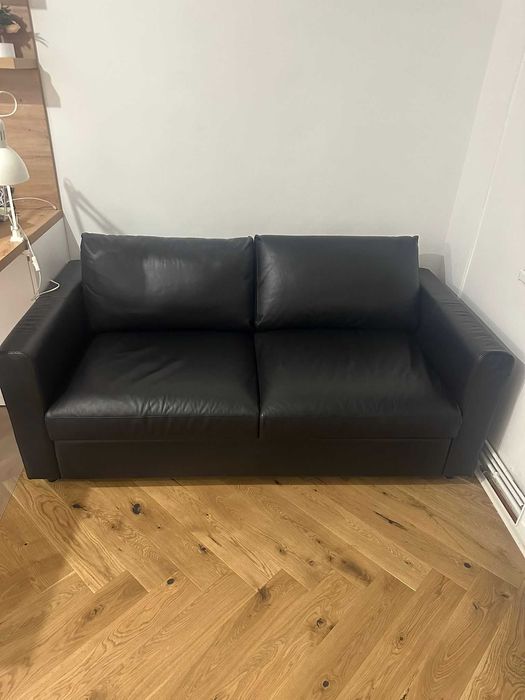 Canapea VIMLE (ikea) extensibilă 2 locuri, Grann/Bomstad negru,