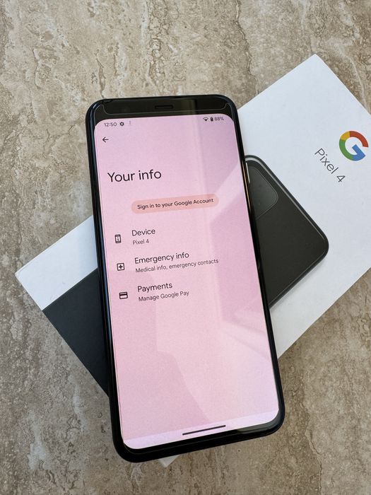 Google pixel 4 functional + incarcator + huse
