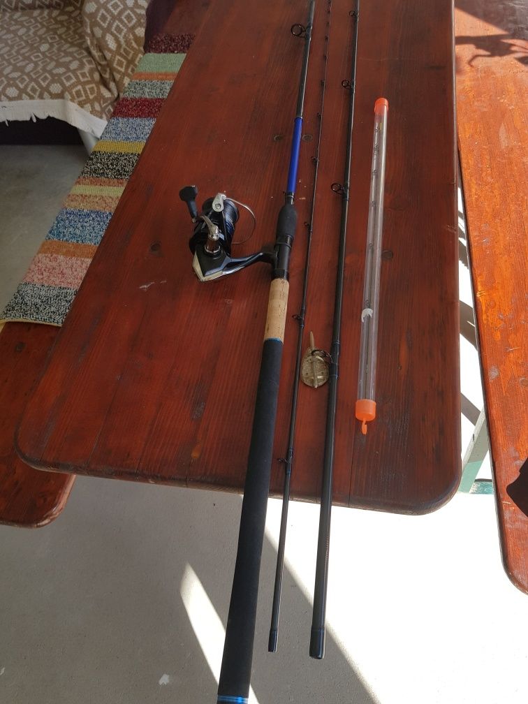 Vand lanseta feeder Daiwa si mulineta shimano