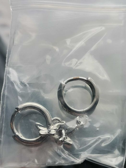 Cercei fluturi din argint S925 Noi