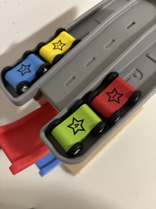 Дървена писта с колички Lidl