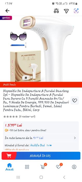 Epilator cu laser