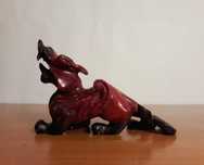 Statueta asiatica Feng Shui pt Afaceri |Dragonul Pi Xie | jad vechi
