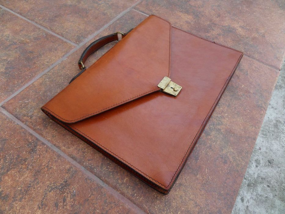 Geanta,mapa din piele naturala deosebita pt. acte sau laptop
