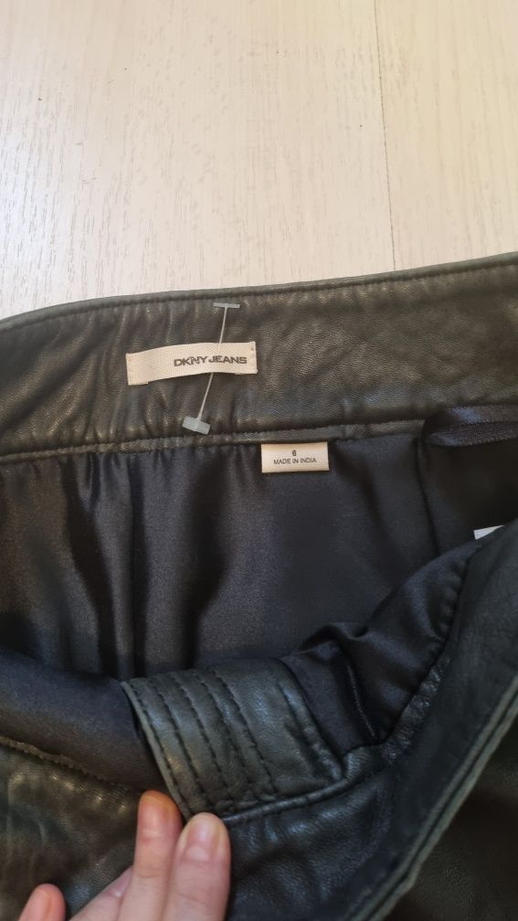 Fustă piele naturală DKNY S/M