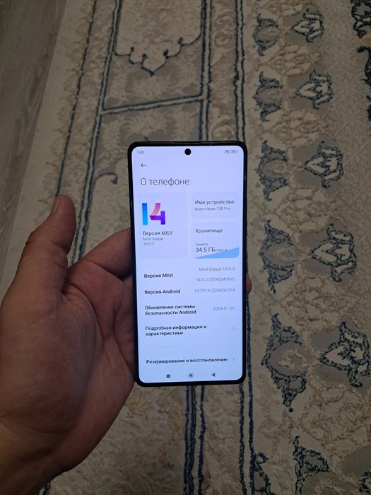 Xiaomi Redmi Note 13R Pro 5G 24/256GB Igravoy Holati Ideal Yengide Zor