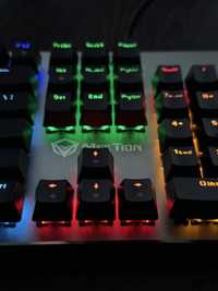 Tastatură Mecanică Gaming, MeeTion MK007, RGB, Metalică, Sigilată