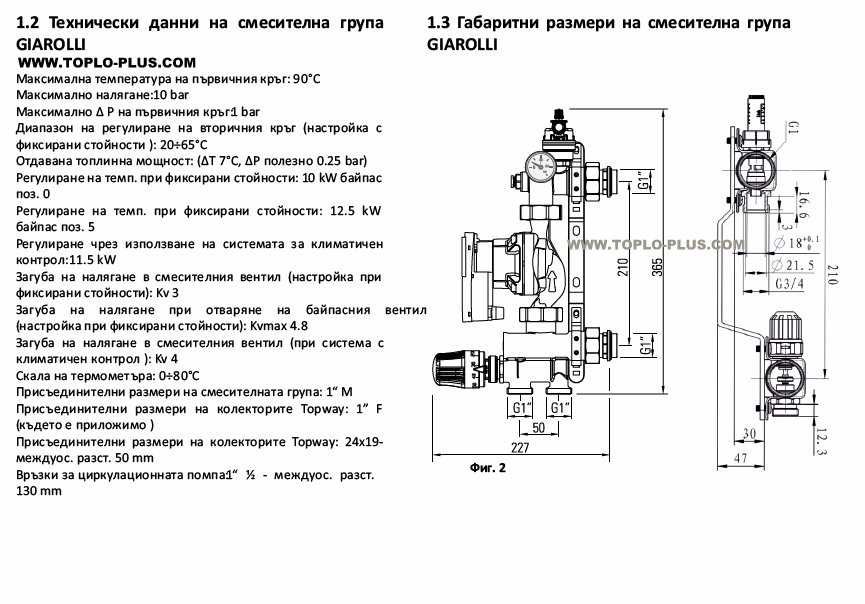 Смесителна група за подово отопление с помпа