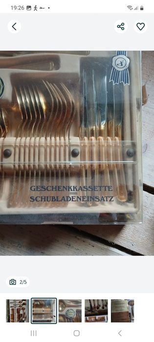 Set aurit pt 6 persoane,Cadou Caraciun!