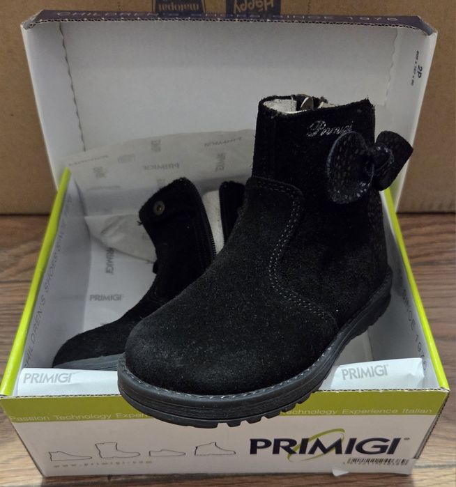 Primigi Ghete din piele intoarsa cu fermoar, Negru, 24 EU
Ghete din pi