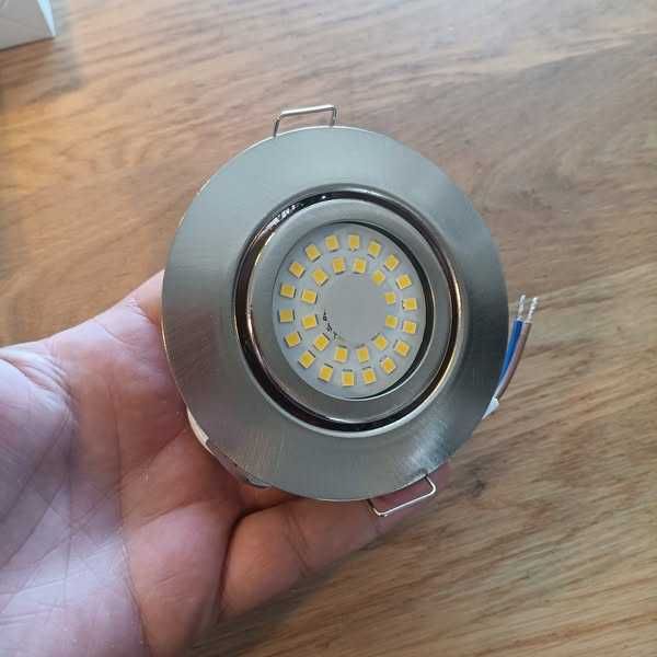 LED лунички, 6W, димируеми, IP44, неутрално бяло, 6 бр/к-кт