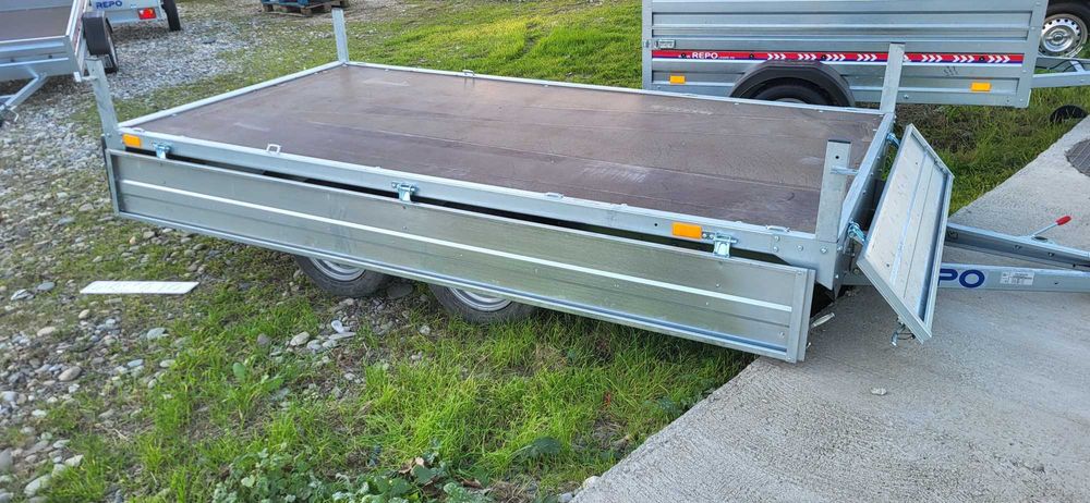 Remorca 750 KG 2 AXE - CARGO - 3100 X 1600 X 300 mm PLATA IN RATE !!!