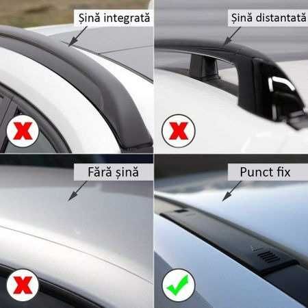 Kit/Set 2 bare portbagaj VW Caddy  2003-2020 -  fixare pe caroserie-