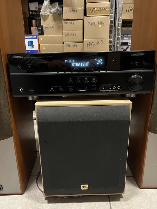 Усилвател тонколони и активен субуфер Yamaha JBL