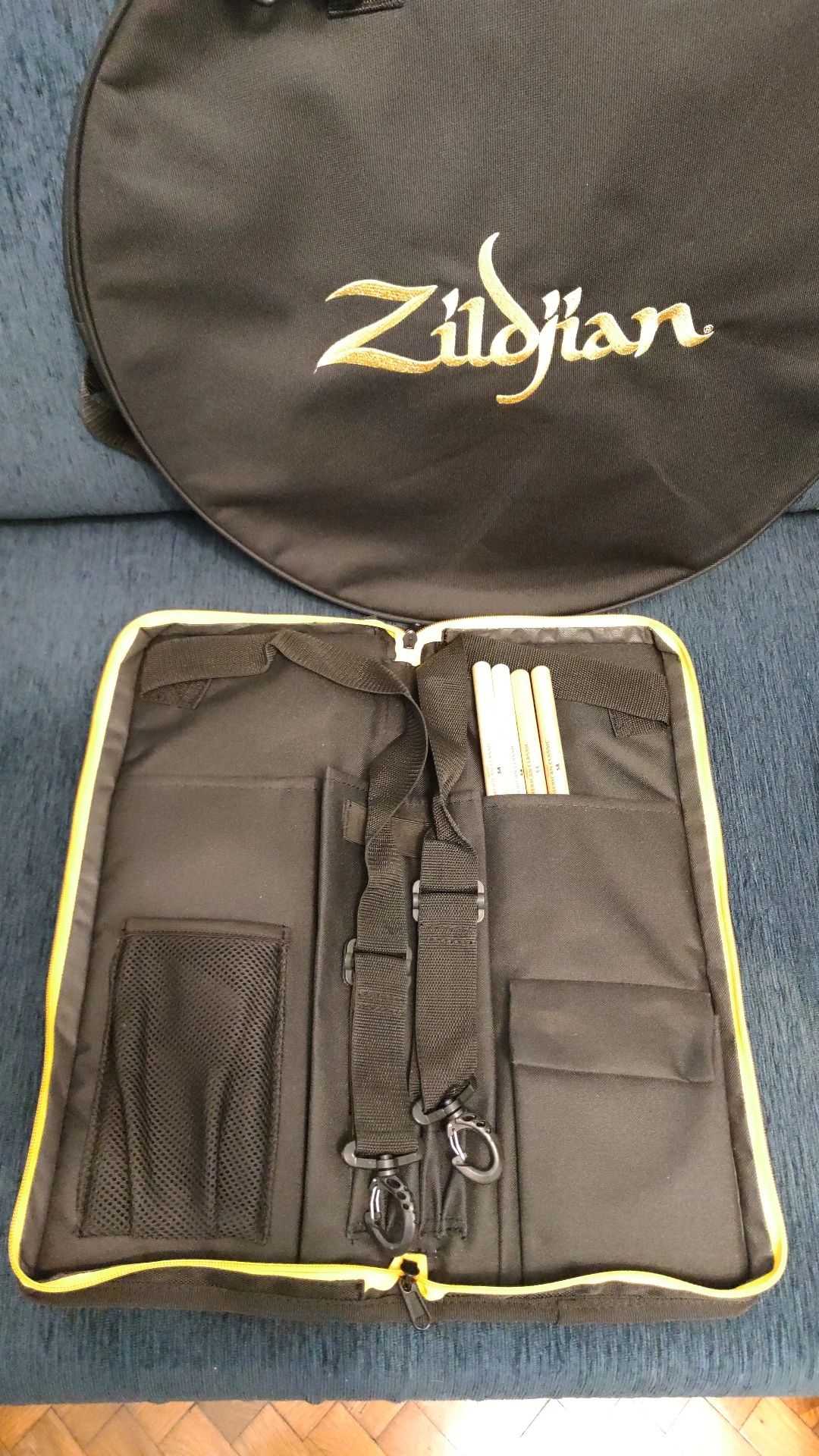 Чисто нов чинел Paiste PST3 18" + чанта Zildjian 20" + Zultan Stickbag