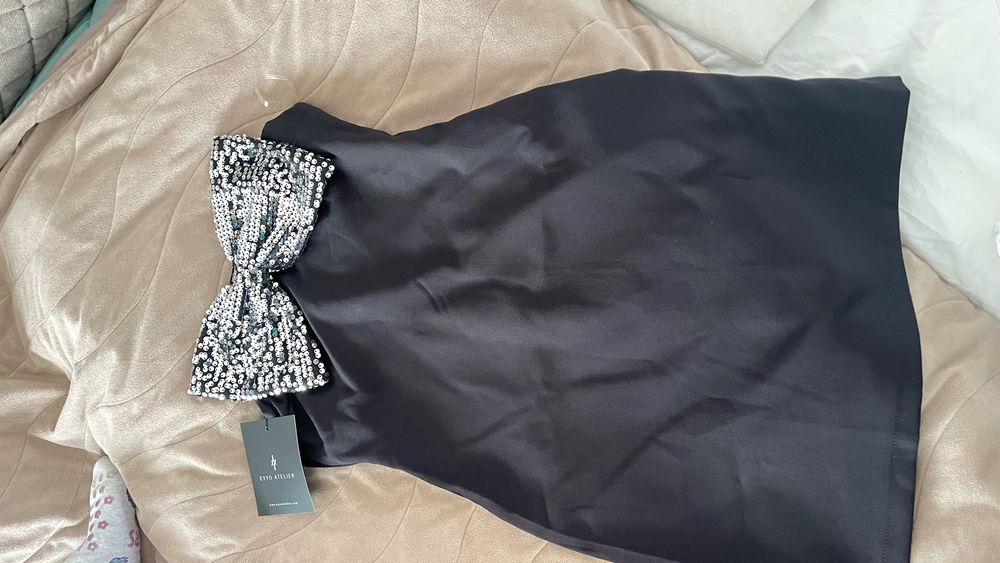 Коктейлна рокля Eyyo Atelier с пайети – нова, с етикет