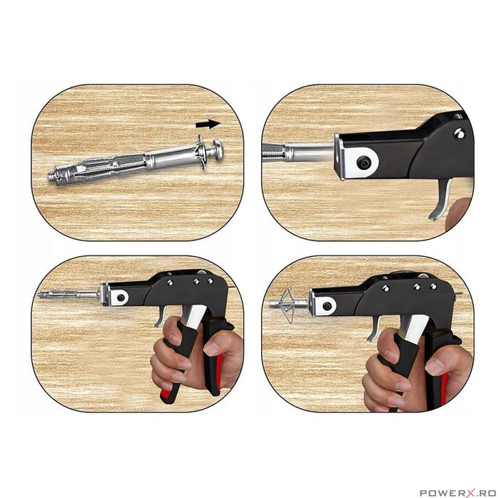 Cleste nituit, sertizat dibluri in panouri gips carton, 60 piese,