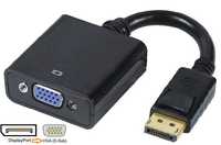 DisplayPort(DP) към VGA(D-SUB) преход адаптер за видео карта монитор