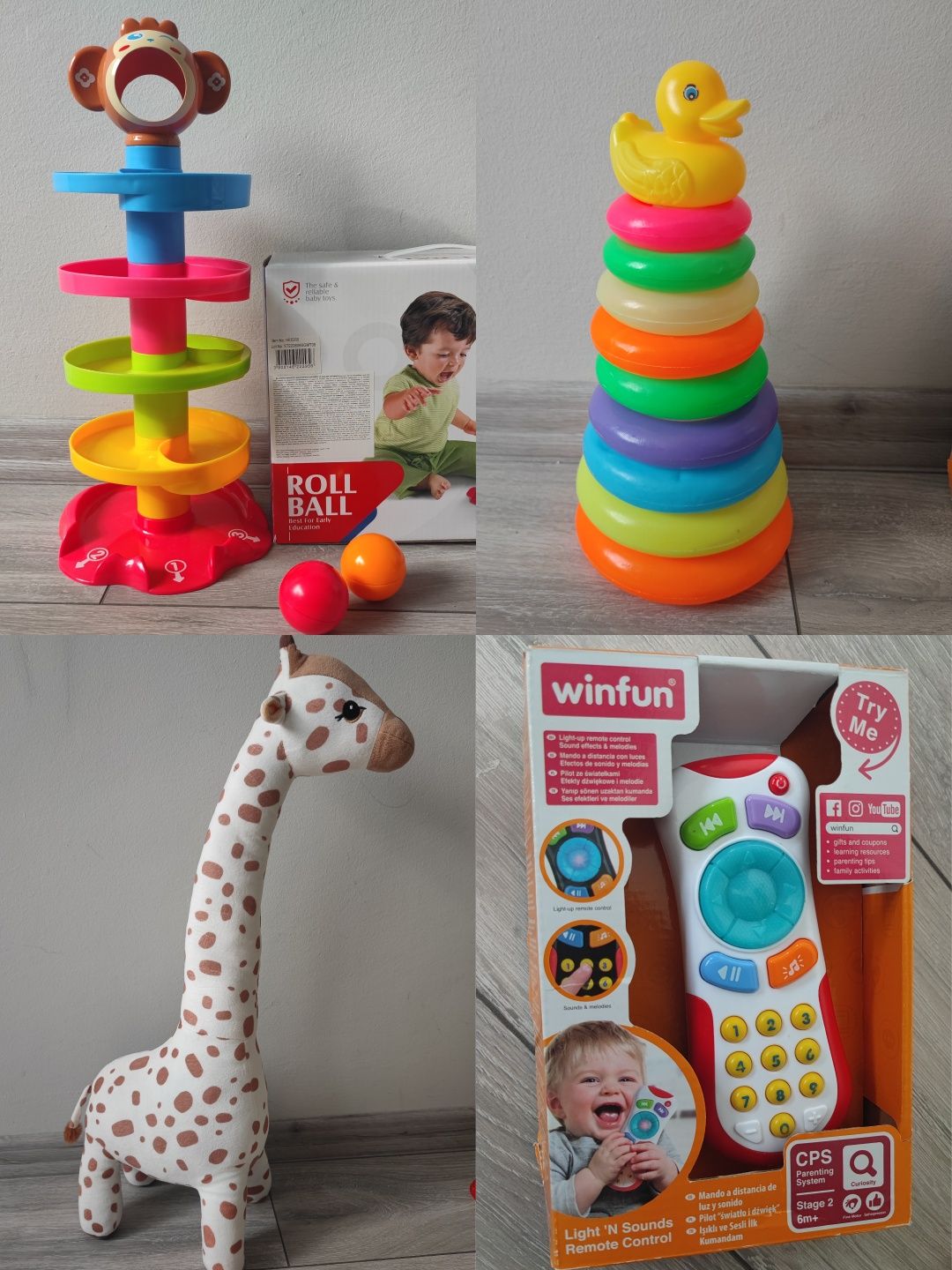 Образователни играчки+ плюшена играчка жираф