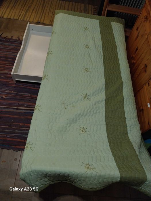 Pat copil 175 cm x 70 cm cu saltea si sertare depozitare