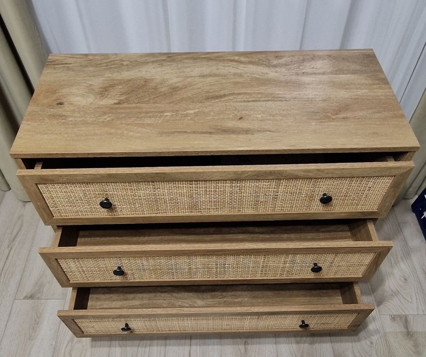 Comoda + 2 noptiere ratan Paco World Oslo