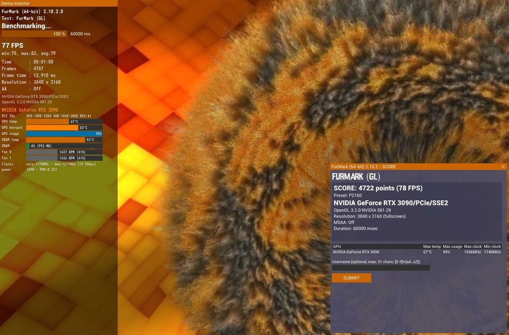 ТОП състояние Видео карта GPU Dell RTX 3090 24GB GDDR6X 384Bit