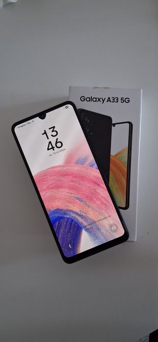 Samsung A33, с чехлом