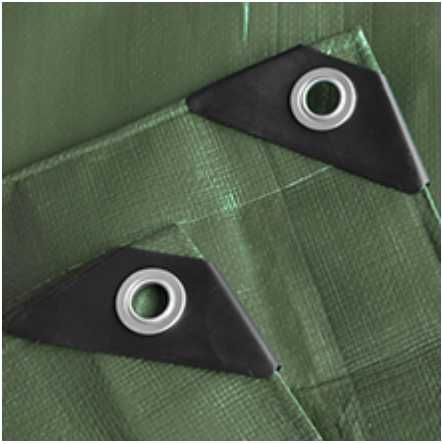 Брезентово покритие, Водоустойчиво, UV-устойчиво, 3х3м 100 г/м²