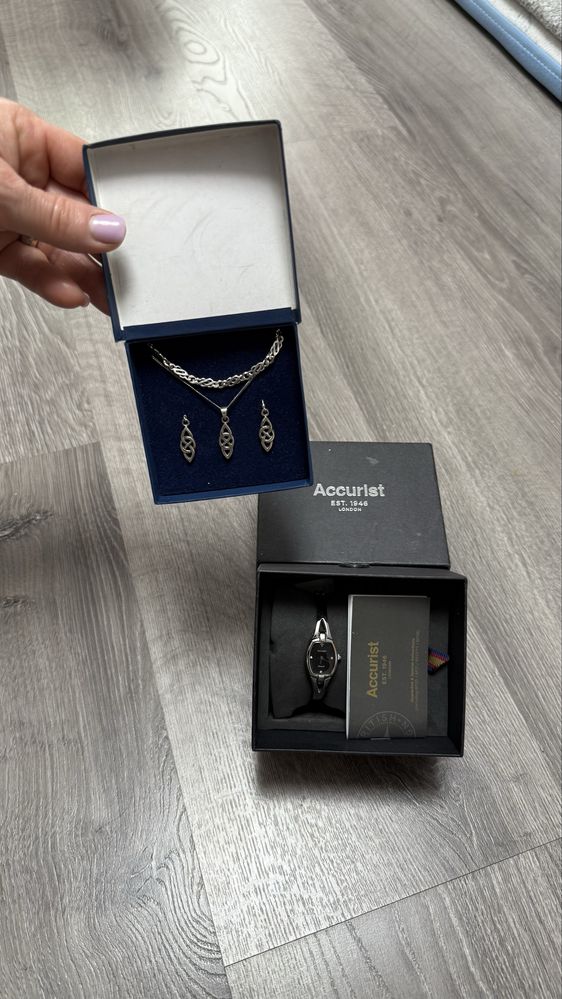 Set Bijuterii + Ceas Dama, Argint 925