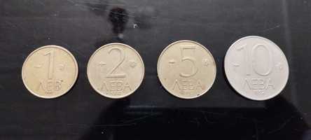 Лот монети 1,2,5,10лв. от 1992г.