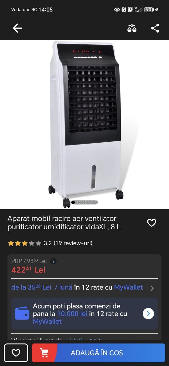 Aparat mobil racire aer, umidificator