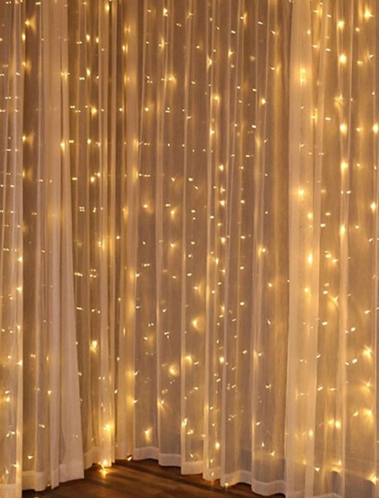 Гирлянда шторы гирлянда дождик 3*3м