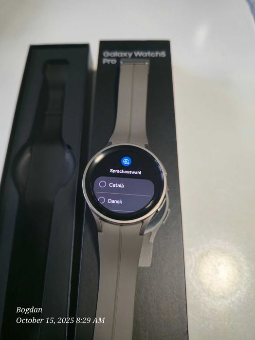 Vand Samsung Galaxy Watch5 Pro, 45mm, BT, Gray Titanium