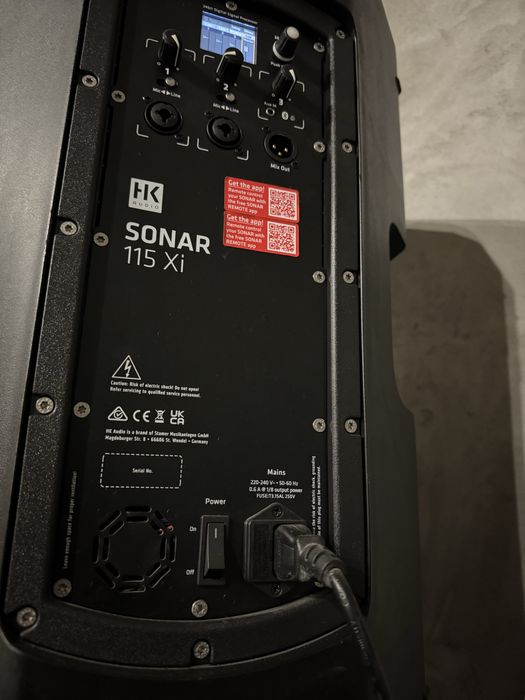 Hk audio sonar 115 xi active cu difuzoare b&c 15”