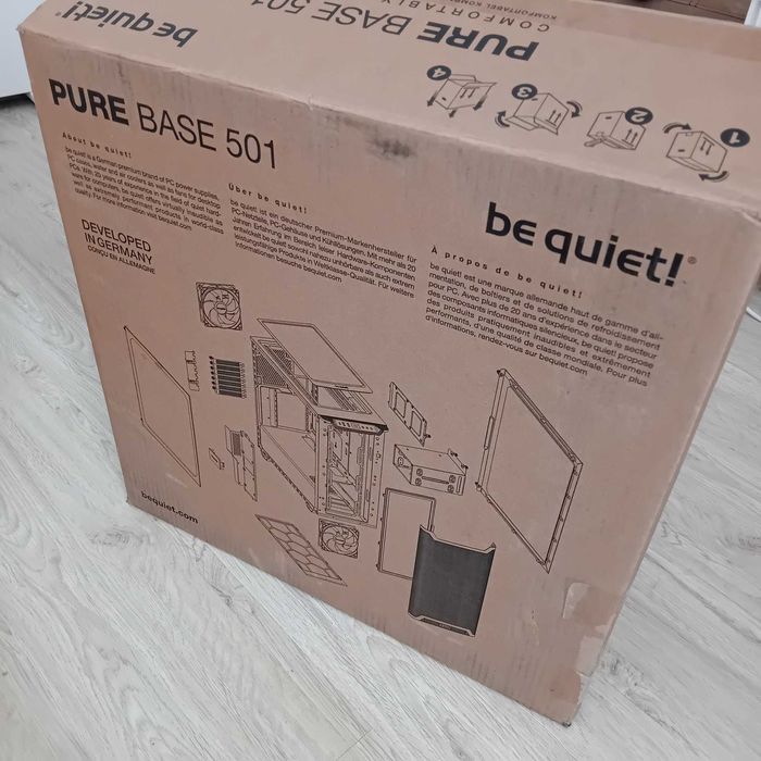 Be Quiet PURE BASE 501 Airflow Window White