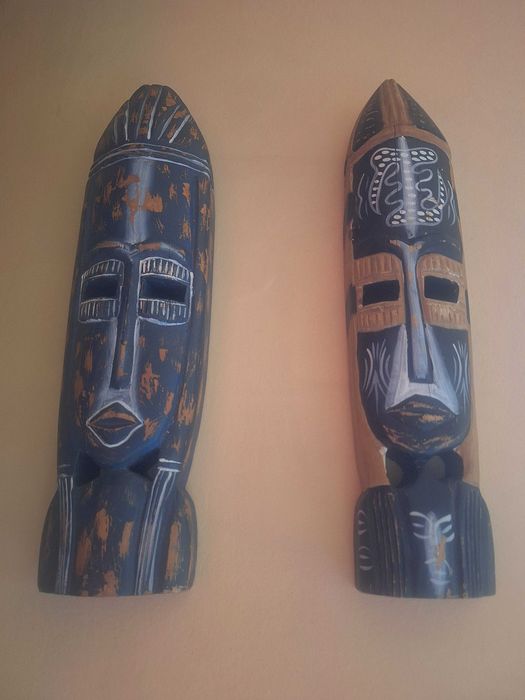 Colecție de 4 măști africane-vandute impreuna sau individual