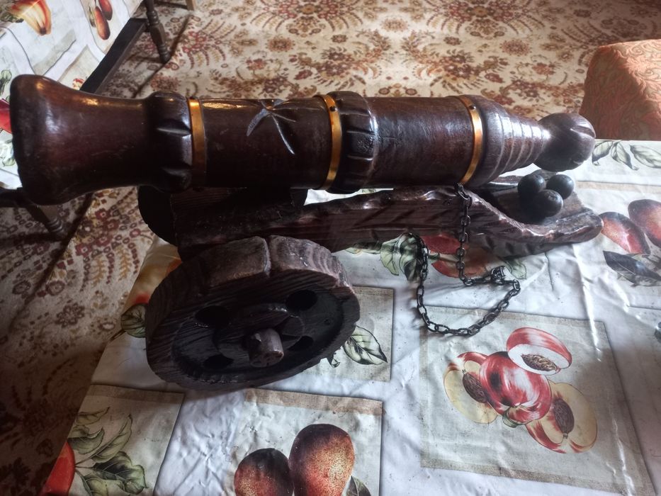 дървено оръдие по