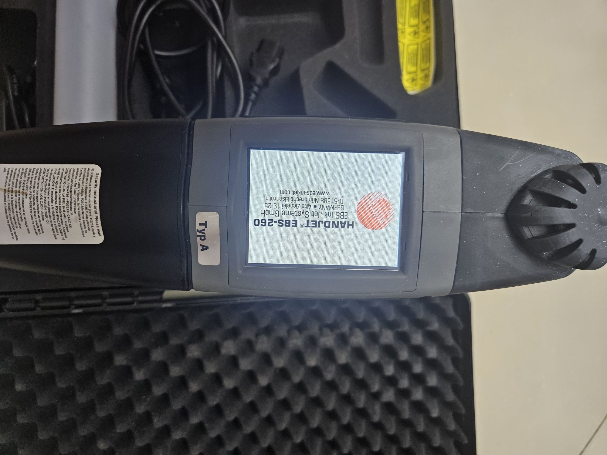 57% REDUS Imprimanta laser Inkjet Portabila Handjet EBS 260