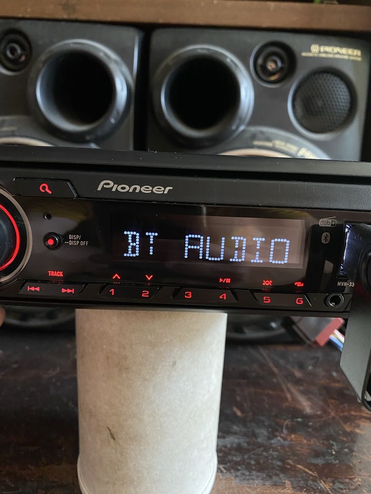 Pioneer mvh-330dab -НОВ МОДЕЛ -BLUETOOTH, USB, Aux, радио плеър cd сд