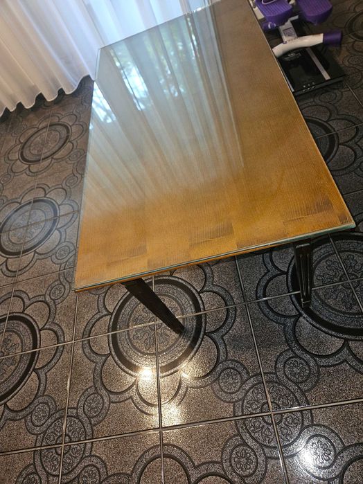 Masuta cafea din lemn furniruit