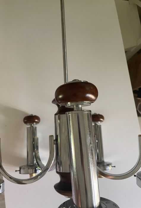 Lustra Mazzega, MCM Art Deco, sticla de Murano, vintage, unica