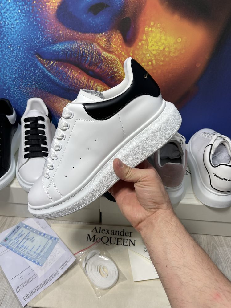 Adidasi Alexander McQueen piele naturala Full Box