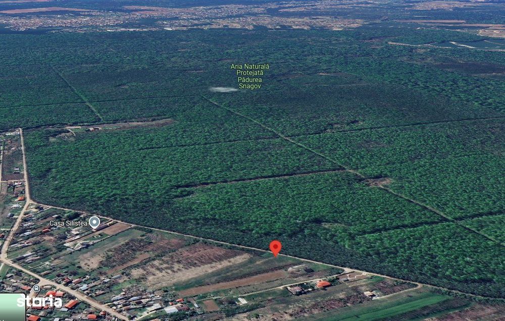 Teren intravilan 2000 mp,  Silistea Snagovului - Front PADURE