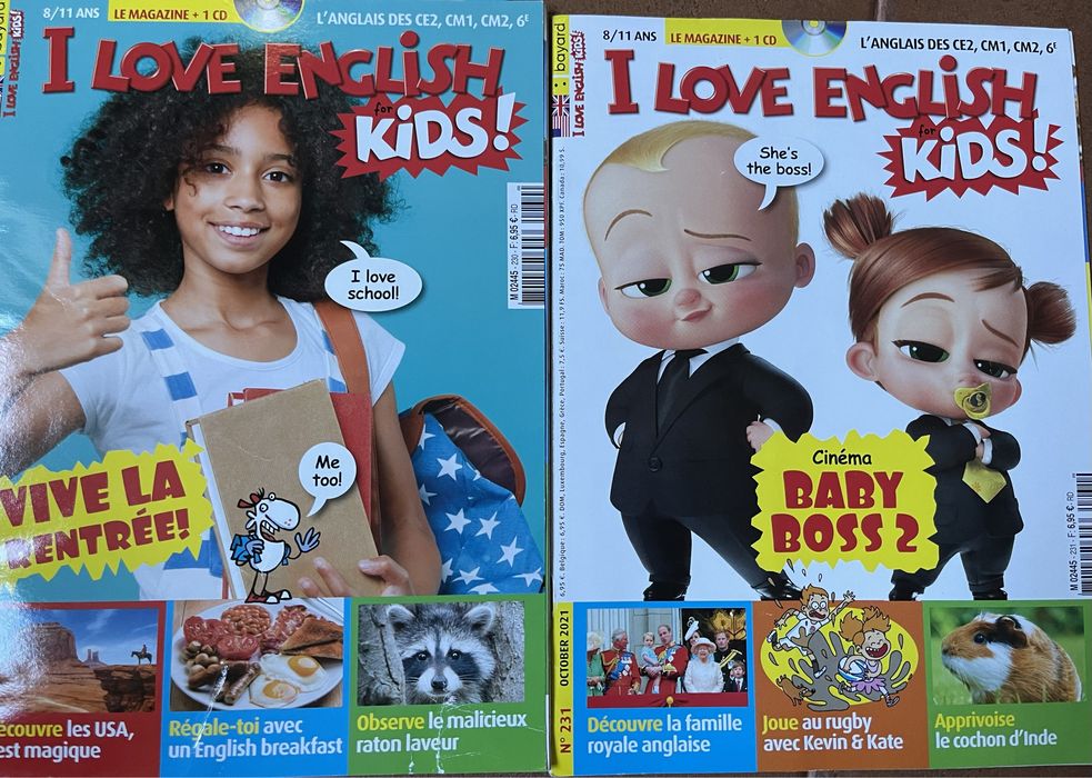 Revista bilingva franceza-engleza “I love English for Kids”