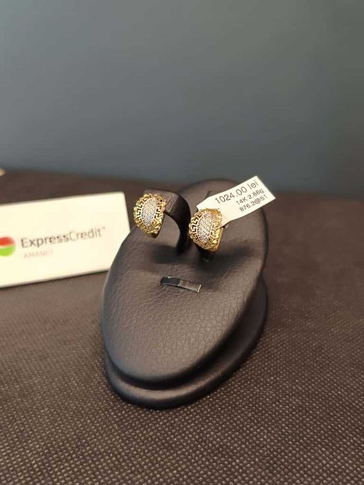 (AG51) Cercei aur 14K 2.66g b876.2 - Garantie 2 ani!
