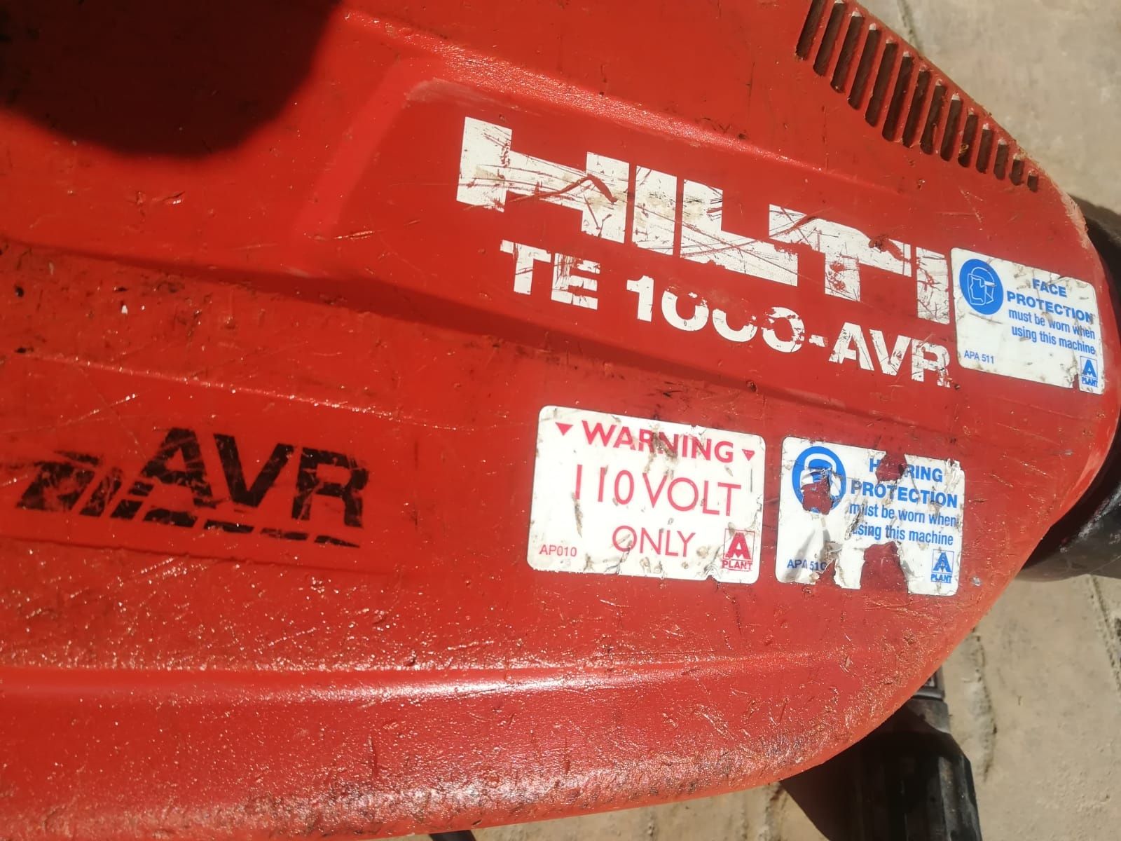 Hilti TE -1000 AVR picamer demolator 110 V