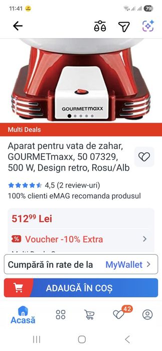 Mașină vată de zahăr GOURMETmaxx fabricat in Germania