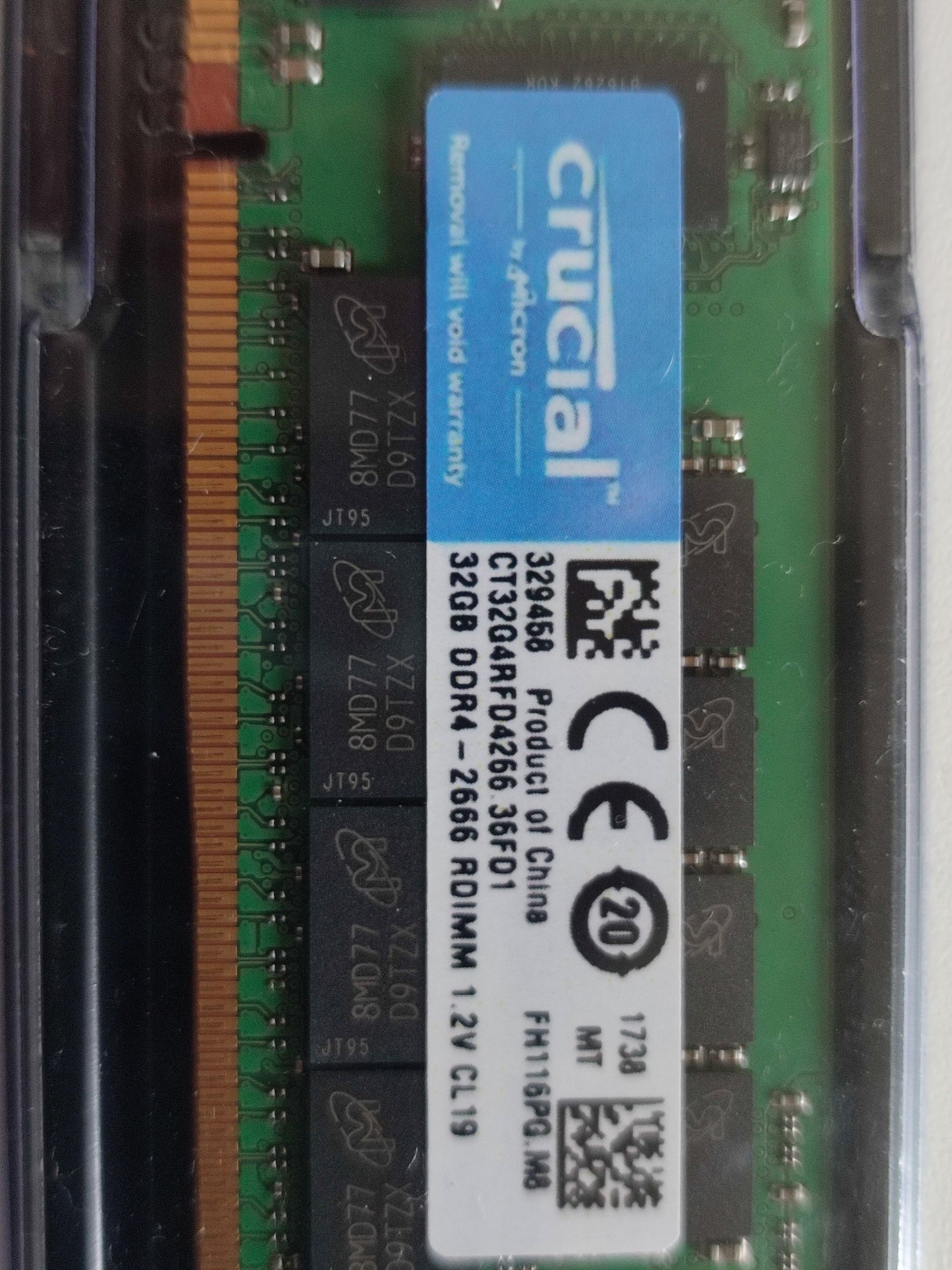 Серверная оперативная память ddr 4,  32 гигабайта